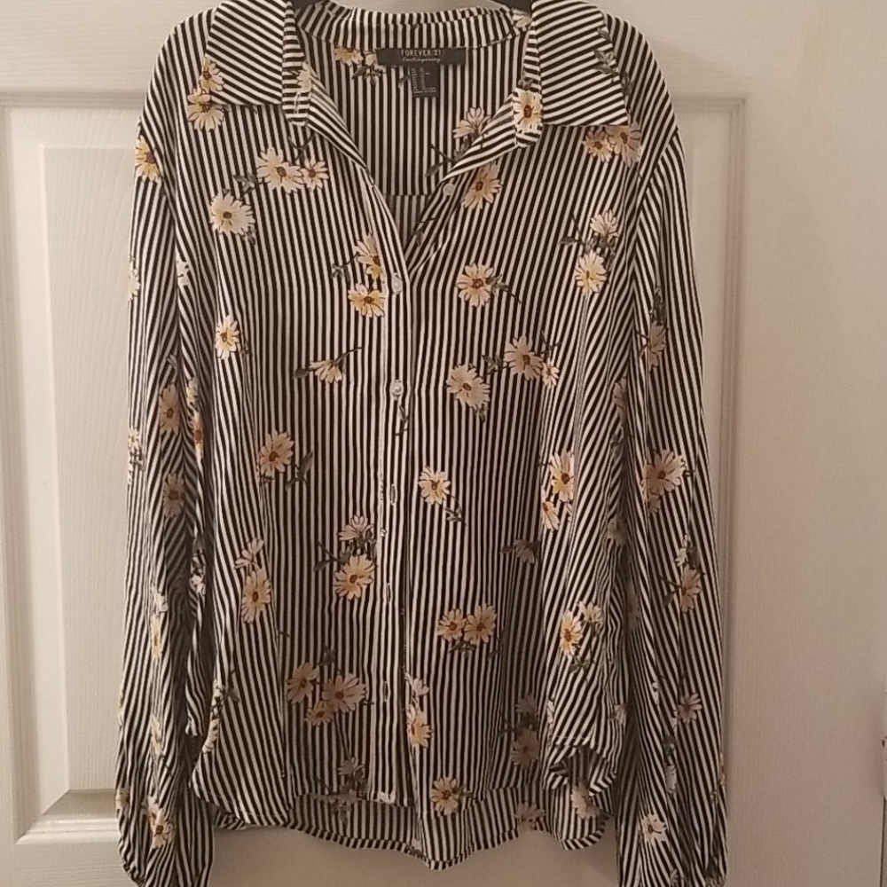 Forever 21 long sleeve button down blouse.